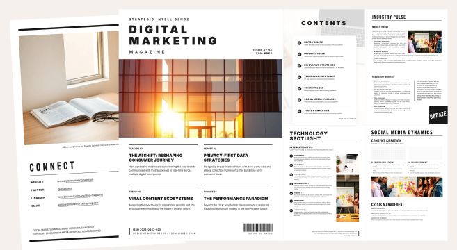 Innovative Digital Marketing Magazine Template