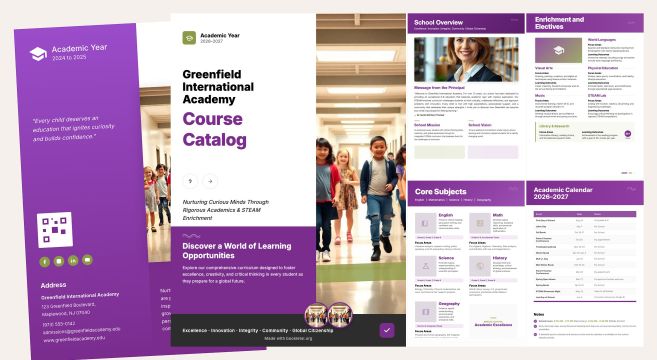 School Course Catalog