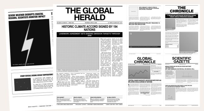 Breaking News Newspaper Template