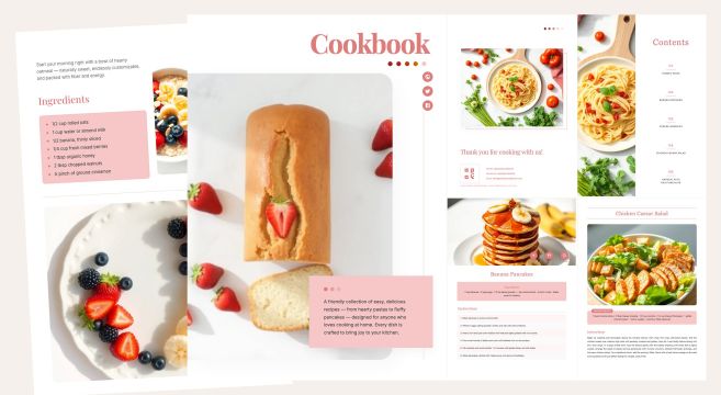Simple Cookbook Design Template