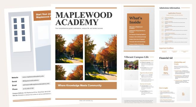 School Campus Brochure Template