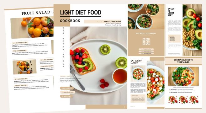 Light Diet Cookbook Template