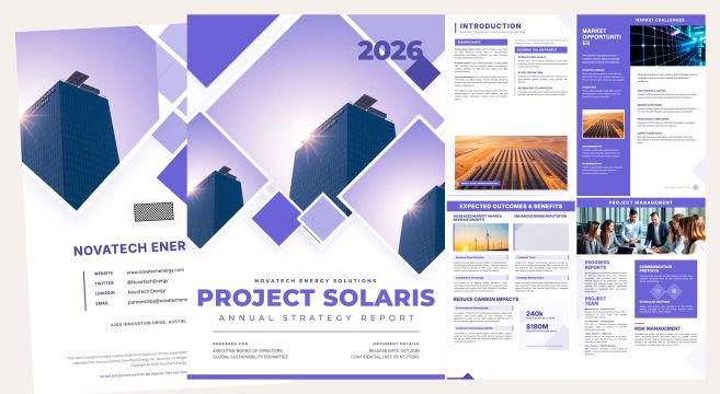 Comprehensive Project Report Presentation Template