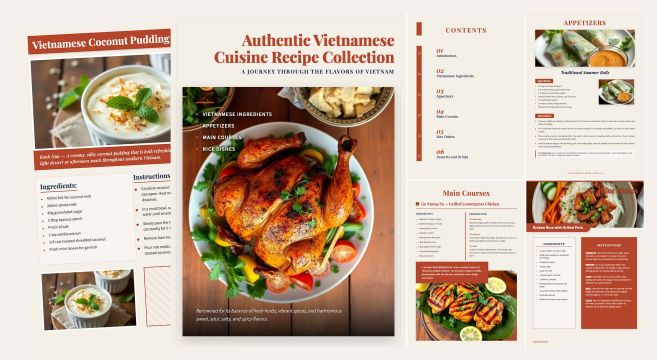 Authentic Vietnamese Cuisine Recipe Template