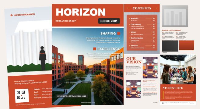 Education Business Magazine Template