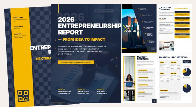 Innovative Entrepreneurship Report Presentation Template