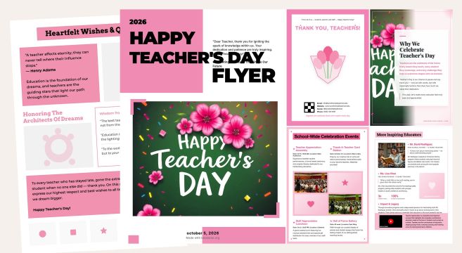 Happy Teacher's Day Flyer Template