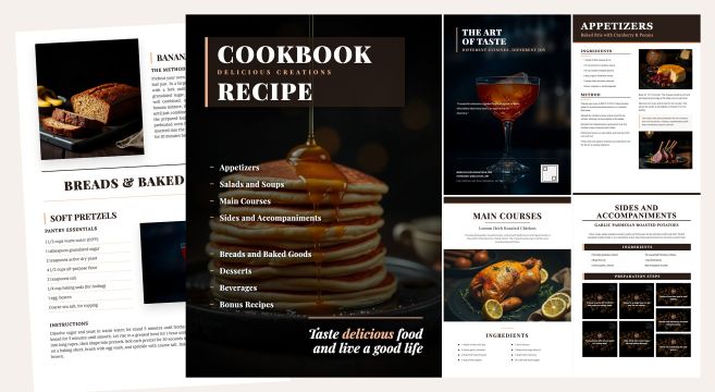 Customizable Delicious Cookbook Template