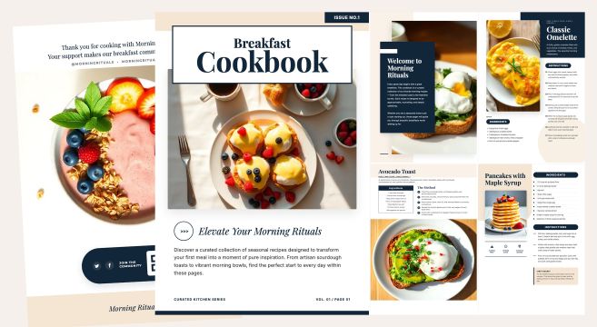 Breakfast Cookbook Template