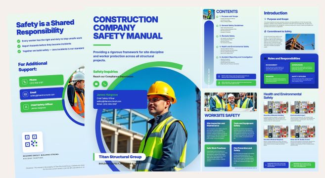 Construction Company Safety Manual Template