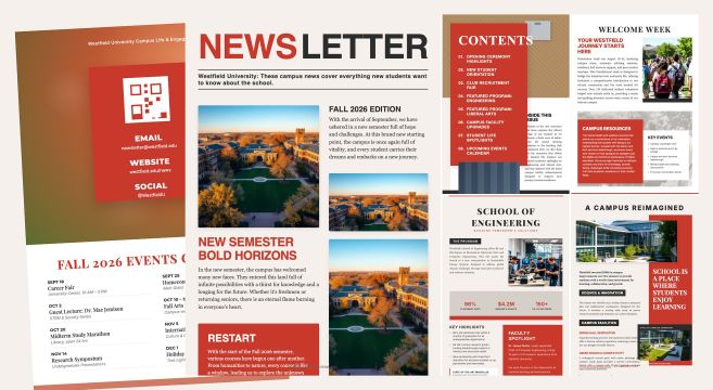 University Campus Newsletter Template