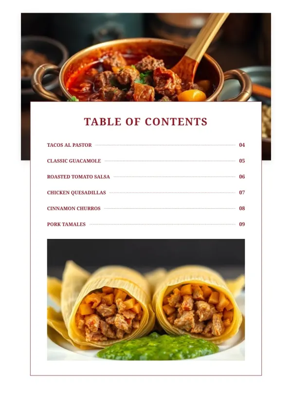 Small Business Menu Book