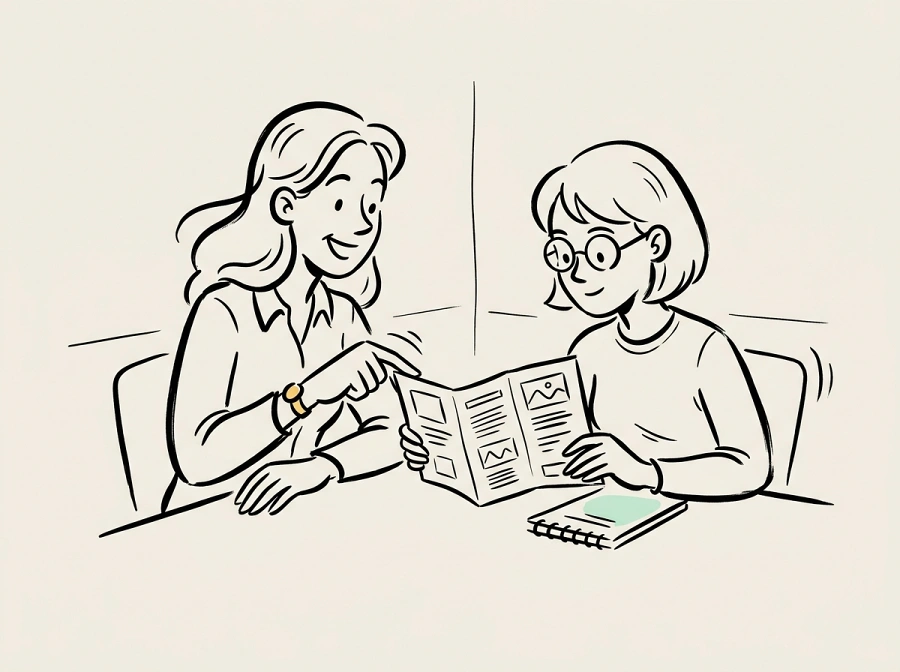 Sales prospect visit material