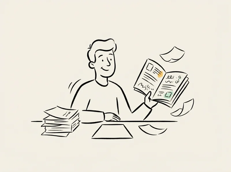 PDF to booklet conversion with AI redesign