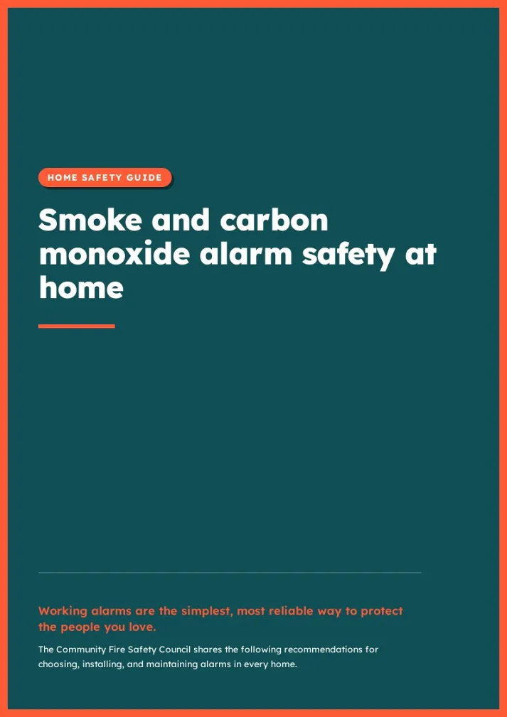 Home Alarm Safety Handbook Template