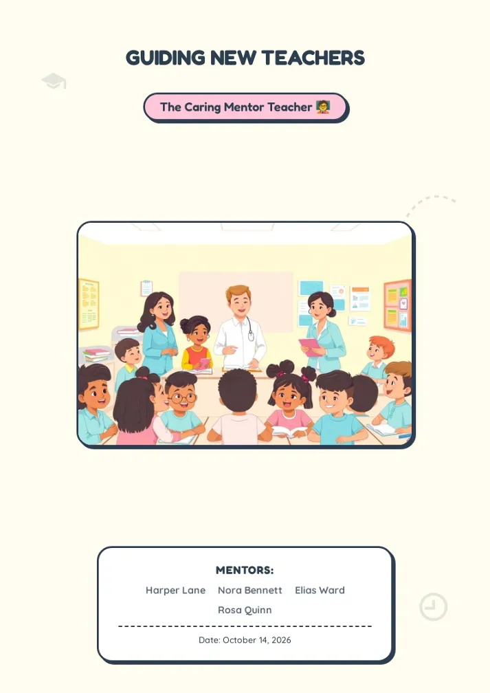 Caring Mentor Teacher Booklet Template