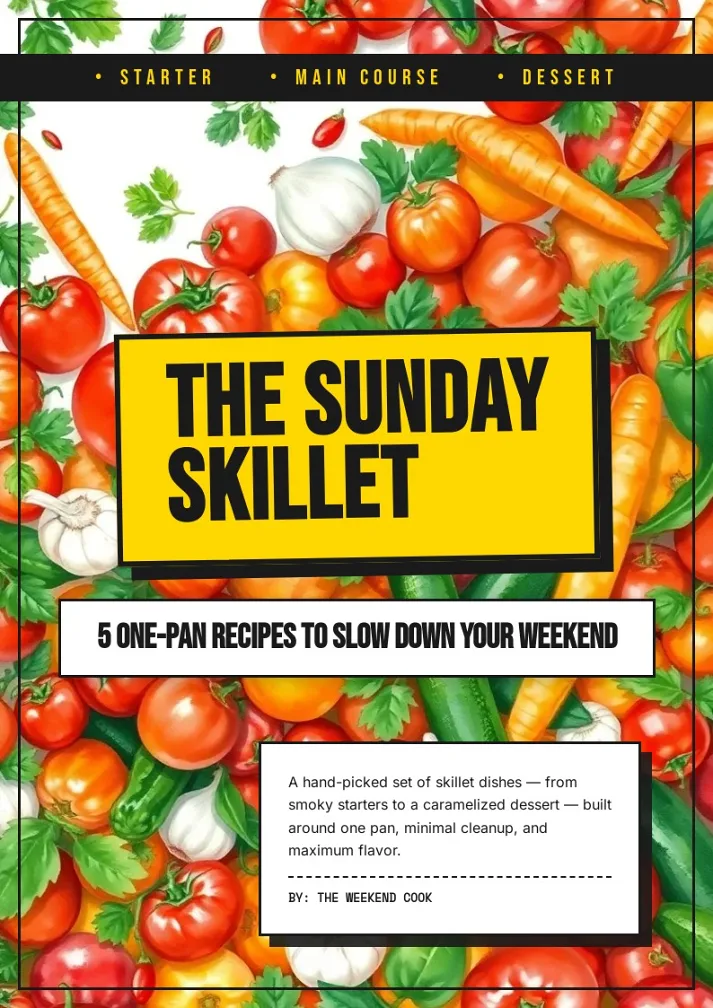 Sunday Skillet Recipe Booklet Template