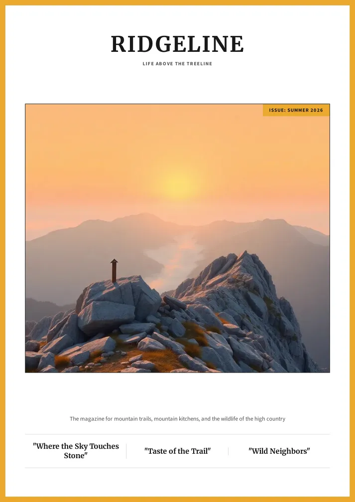 Alpine Trail Magazine Template