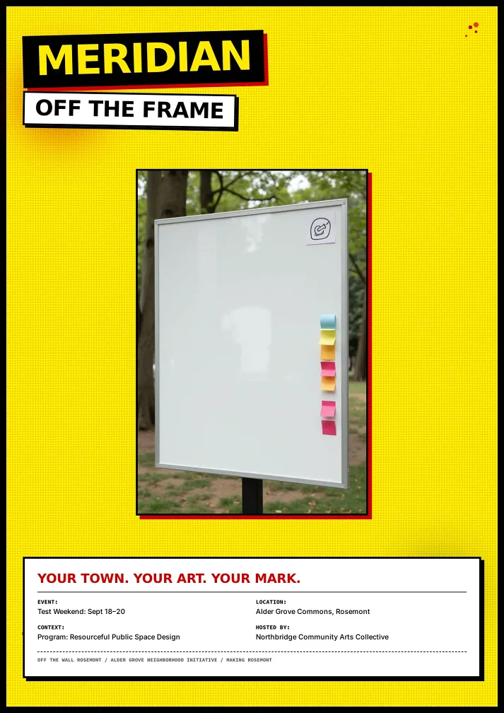 Community Art Weekend Magazine Template