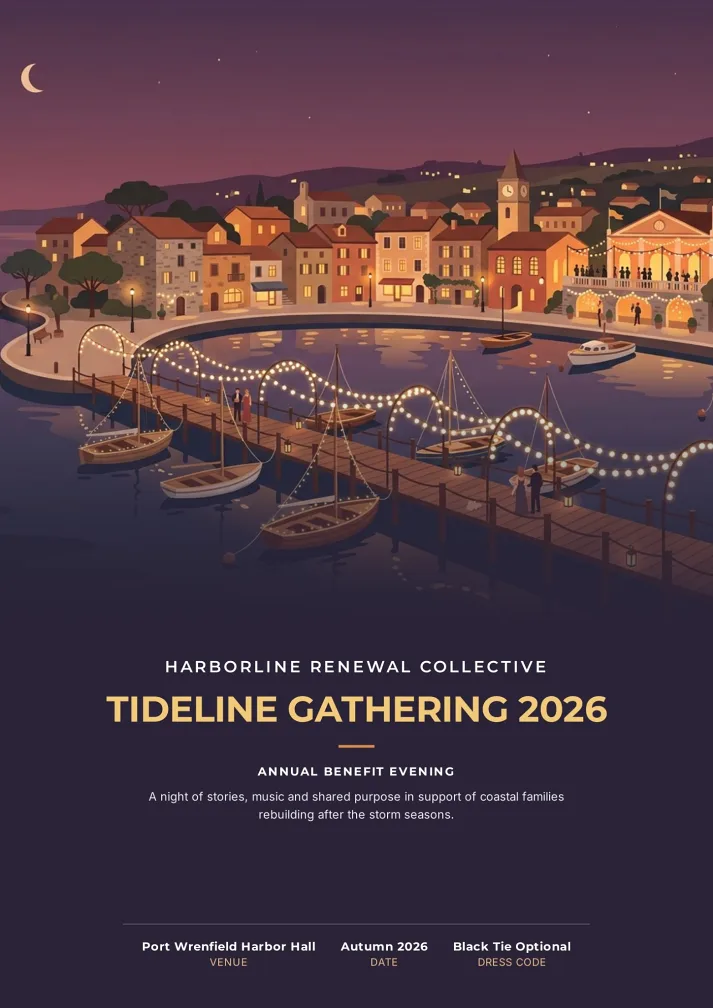 Nonprofit Gala Impact Booklet Template