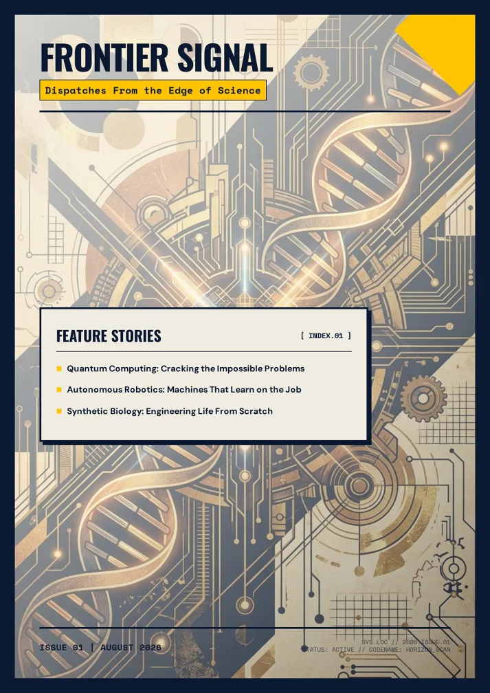 Science Frontier Magazine Template