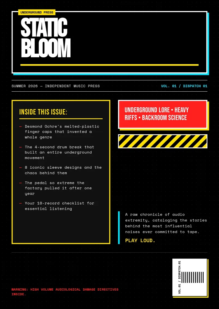 Underground Zine Magazine Template