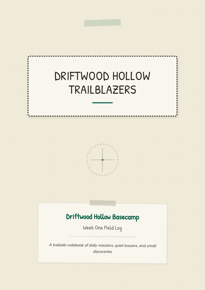 Wilderness Field Log Template