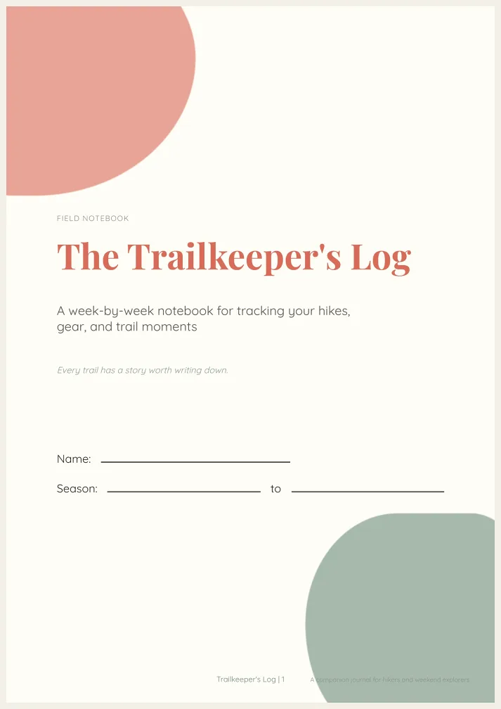 Trailkeeper's Log Template