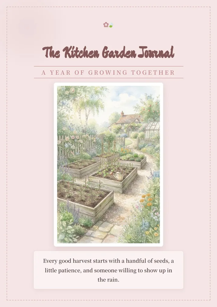 Kitchen Garden Journal Template