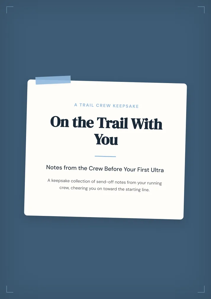 Trail Crew Send-Off Template