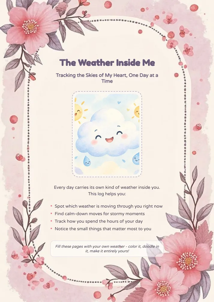 Feelings Weather Log Template