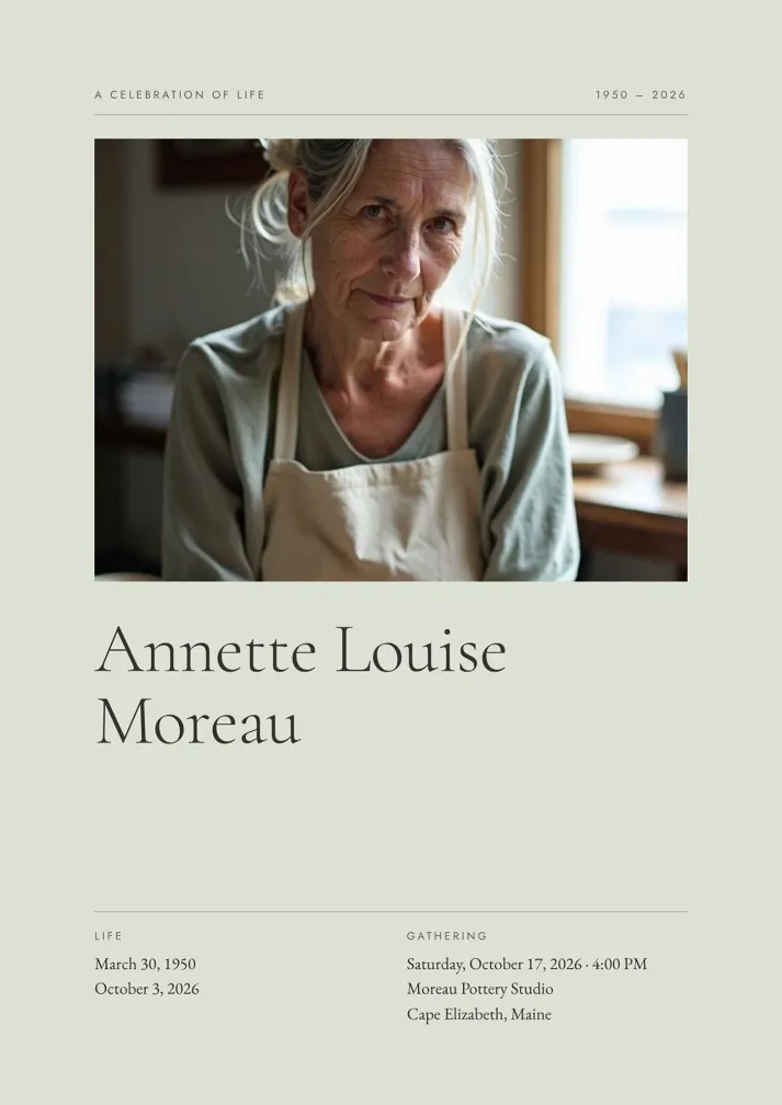 Quiet Celebration of Life Program Template