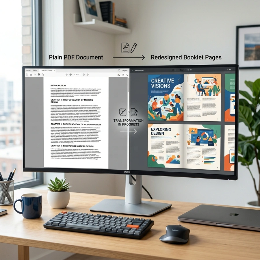 PDF to Booklet met AI-herontwerp